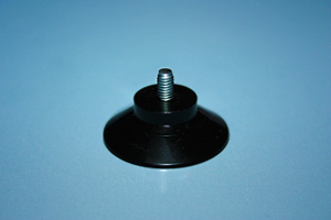 Saugnäpfe Ø 30 mm - mit Gewinde M4 x 6,5 mm - Farbe: schwarzarz